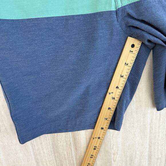 Faherty Board Shorts Mens 28 Blue Color Block Quick Dry Surf Swim Beach Pool - Picture 8 of 11